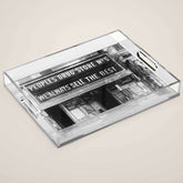 1923 People's Drug Store Prohibition Washington DC Georgetown vintage black and white photograph Acrylic Tray