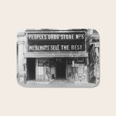 1923 People's Drug Store Prohibition Washington DC Georgetown vintage black and white photograph Bath Mat