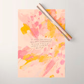 "O How Beautifully You Are Learning To Live Fully Right Where You Are." Wrapping Paper