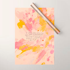 "O How Beautifully You Are Learning To Live Fully Right Where You Are." Wrapping Paper