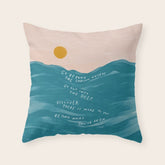 "Go Beyond The Shallow Waters.." Throw Pillow