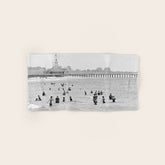 1895 Narragansett Pier and Beach, Narragansett, Rhode Island Bath Towel