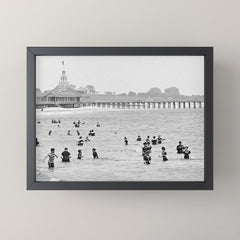 1895 Narragansett Pier and Beach, Narragansett, Rhode Island Mini Art Print