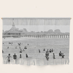 1895 Narragansett Pier and Beach, Narragansett, Rhode Island Wall Hanging
