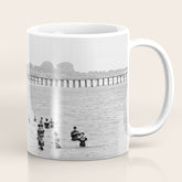 1895 Narragansett Pier and Beach, Narragansett, Rhode Island Coffee Mug