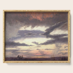 "Cloud Study" by Knud Baade, 1838 Serving Tray
