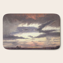 "Cloud Study" by Knud Baade, 1838 Bath Mat