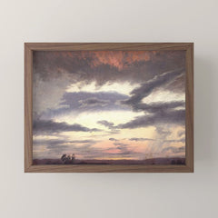 "Cloud Study" by Knud Baade, 1838 Mini Art Print
