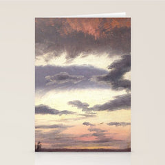 "Cloud Study" by Knud Baade, 1838 Stationery Card