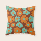 70's Retro print Throw Pillow