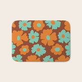 70's Retro print Bath Mat