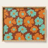 70's Retro print Serving Tray