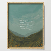 "Take Heart, Dear Traveller, Light Will Meet You In Wild Places." | Landscape Design Serving Tray