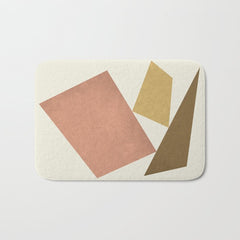 3 Forms Composition - Pink Bath Mat