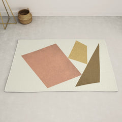 3 Forms Composition - Pink Rug