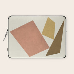 3 Forms Composition - Pink Laptop Sleeve