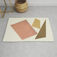 3 Forms Composition - Pink Rug