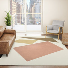 3 Forms Composition - Pink Rug