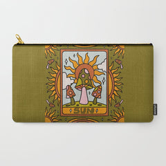 19. Sun Tarot Mushroom Carry All Pouch