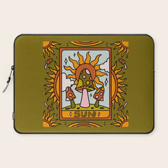 19. Sun Tarot Mushroom Laptop Sleeve