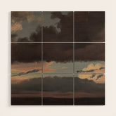 "Cloud Study" by Knud Baade, 1839 Wood Wall Art
