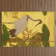 16th Century Japanese Birds & Flowers Outdoor Rug
