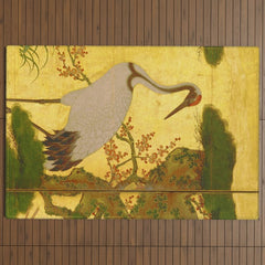 16th Century Japanese Birds & Flowers Outdoor Rug