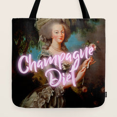 Champagne Diet' Marie Antoinette Tote Bag