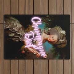 Champagne Diet' Marie Antoinette Outdoor Rug