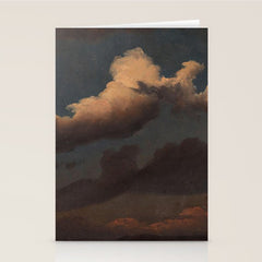 "Cloud Study" by Knud Baade, 1843 Stationery Card