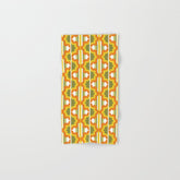 70's Summer' Orange Yellow Green Bath Towel