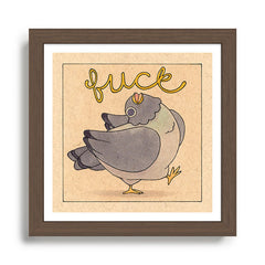 Fuck' Pigeon 02 Framed Art Print