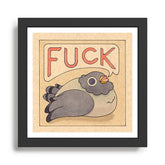 Fuck' Pigeon 03 Framed Art Print