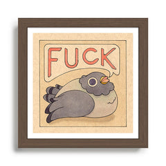 Fuck' Pigeon 03 Framed Art Print