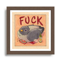 Fuck' Pigeon 05 Framed Art Print