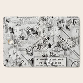 1932 Night-Club Map of Harlem, NY Centerfold from Manhattan Weekly by Elmer Simms Campbell Cutting Board