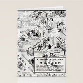 1932 Night-Club Map of Harlem, NY Centerfold from Manhattan Weekly by Elmer Simms Campbell Stationery Card