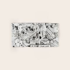 1932 Night-Club Map of Harlem, NY Centerfold from Manhattan Weekly by Elmer Simms Campbell Bath Towel