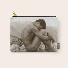 Caino' Male Nude black and white photograph / black and white photography by Wilhem von Gloeden Carry All Pouch