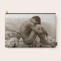 Caino' Male Nude black and white photograph / black and white photography by Wilhem von Gloeden Carry All Pouch