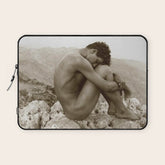 Caino' Male Nude black and white photograph / black and white photography by Wilhem von Gloeden Laptop Sleeve