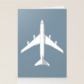 747-400 Jumbo Jet Airliner Aircraft - Slate Stationery Card