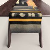 1930's Waldorf Astoria Hotel NYC The Starlight Roof, Champagne Wine Card Vintage Poster Table Runner