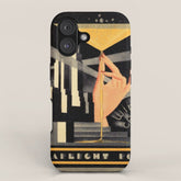 1930's Waldorf Astoria Hotel NYC The Starlight Roof, Champagne Wine Card Vintage Poster iPhone Case