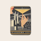 1930's Waldorf Astoria Hotel NYC The Starlight Roof, Champagne Wine Card Vintage Poster Bath Mat
