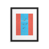 100m Framed Art Print
