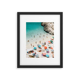 A Day At The Beach Framed Art Print