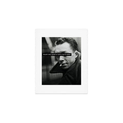 "Should I Kill Myself or Have a Cup of Coffee?" Albert Camus Quote Art Print