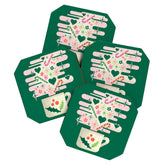 A Cup of Cheer - Warm Wishes Festive Holiday Mug Coaster