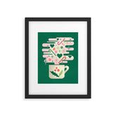 A Cup of Cheer - Warm Wishes Festive Holiday Mug Framed Art Print